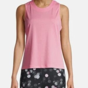 Avia NEW Pink Performance Muscle Tank Top L 12-14 Mesh Back Activewear